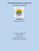 Autoestima. Administración del Tiempo