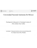 Psicología de la Educación II y Psicología Evolutiva II