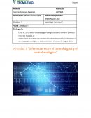 Diferencias entre el control digital y el control analógico