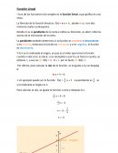Función Lineal