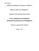 Estructura del protocolo de investigación
