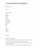 Procedimientos Tecnológicos