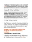 Psicología clínica: definición