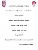 Ensayo del libro “Los seis pilares de la autoestima”