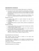 REQUERIMIENTOS FUNCIONALES Y NO FUNCIONALES
