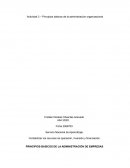 Actividad 3 – Principios básicos de la administración organizacional