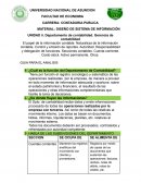 DISEÑO DE SISTEMA DE INFORMACIÓN . Departamento de contabilidad. Gerencia de contabilidad