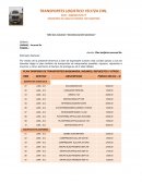 PLAN TARIFARIO DE TRANSPORTES MAQUINARIA, INSUMOS, REPUESTOS Y OTROS