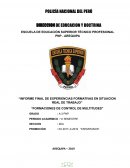 Informe final de experiencias formativas en situacion real de trabajo