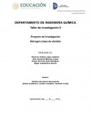 Proyecto tentativo para obtener un hidrogel a base de almidón