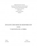 DOTACION COMO MEDIO DE REDISTRIBUCION JUSTA