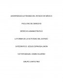 LA FORMA DE LA ACTIVIDAD DEL ESTADO