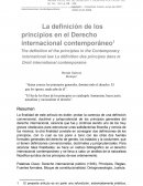 La Definición de los Principios en el Derecho