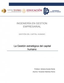 La Gestión estratégica del capital humano. Página 1
