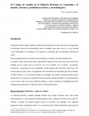 El Campo de estudio de la Historia Reciente en Argentina y el mundo: Alcances, problemas teóricos y metodológicos