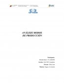 ANALISIS DE MODOS DE PRODUCCION