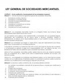 LEY GENERAL DE SOCIEDADES MERCANTILES