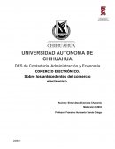 COMERCIO ELECTRÓNICO. Sobre los antecedentes del comercio electrónico