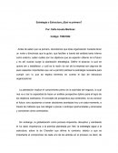Estrategia o Estructura ¿Qué va primero?