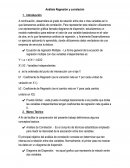 Análisis Regresión y correlación