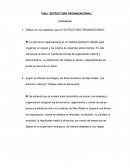 TALLER “ESTRUCTURA ORGANIZACIONAL