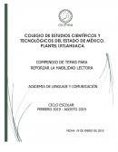 Compendio de temas para reforzar la habilidad lectora