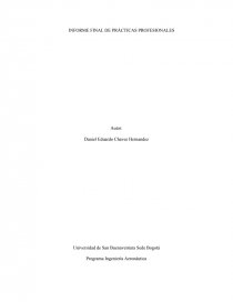 INFORME FINAL DE PRÁCTICAS PROFESIONALES. Página 1