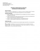 Gestión de Operaciones de Servicios