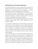 Aplicaciones de la Economía Empresarial