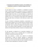 La importancia de las matemáticas en general, y de la estadística y la probabilidad en particular, en el desarrollo integral de los niños