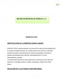 Mejora de metodos de trabajo