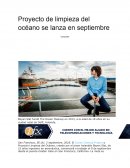 Proyecto de limpieza del océano