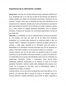 Importancia de la información contable