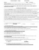 Examen de Español 3° Grado