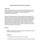 Educación física y deporte contra la violencia