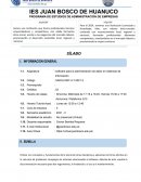 PROGRAMA DE ESTUDIOS DE ADMINISTRACIÓN DE EMPRESAS