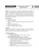 Proyecto de Aula: Planeación y ejecución de ventas