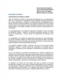 Software contable. Página 1