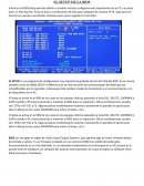 SETUP DE LA BIOS