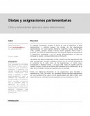 Dietas y asignaciones parlamentarias Cifras y antecedentes para once casos seleccionados