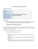Gestión del capital humano y liderazgo v2 Nombre de la Evidencia: Programa de capacitación