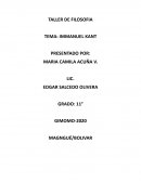 TALLER INMANUEL KANT