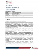 Principales características de su Organización Educacional