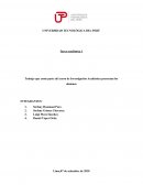 Trabajo que como parte del curso de Investigación Académica presentan los alumnos