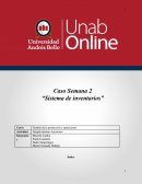 Caso Semana 2 “Sistema de inventarios”
