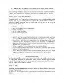 AMBIENTE INTERNO Y EXTERNO DE LA MERCADOTECNIA