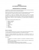 LAS FUNCIONES EN ADMINISTRACION. GENERALIDADES DE LA PLANEACIÓN