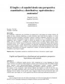 El inglés y el español desde una perspectiva cuantitativa y distributiva: equivalencias y contrastes1