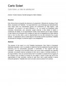 Carlo Solari, un líder de satisfacción