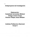 Anteproyecto de Investigación